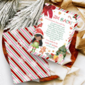 Lettre de fille pour Noël - Carte de lettre de l'e