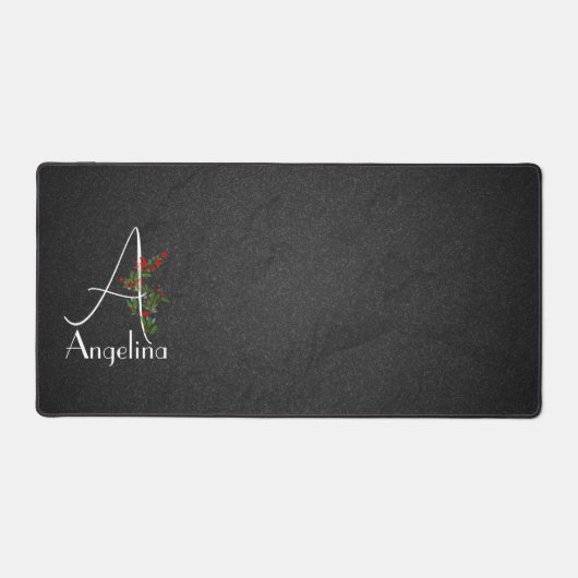 Lettre de fleurs d'aquarelle simple A (Recto)