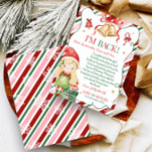 Lettre de la fille elf de Noël Carte lettre