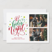 Lettre de la nuit Sainte Carte de vacances photo (Devant)