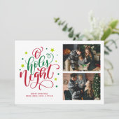 Lettre de la nuit Sainte Carte de vacances photo (Debout devant)