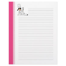 LETTRE DE LA RECETTE LIGNE Pages avec art chef