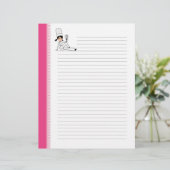 LETTRE DE LA RECETTE LIGNE Pages avec art chef (Debout devant)