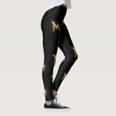 Lettre de luxe Leggings noirs (Droite)