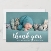 lettre de main carte de faire-part de naissance me (Devant)