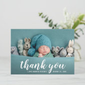 lettre de main carte de faire-part de naissance me (Debout devant)