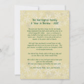 Lettre de mise à jour de la famille de Noël Carte  (Devant)