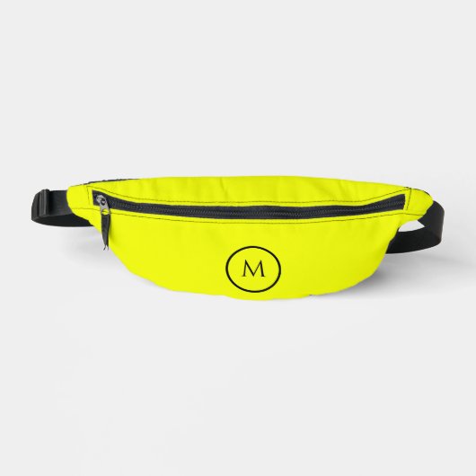 Lettre de monogramme d'une seule couleur néon fluo (Recto)