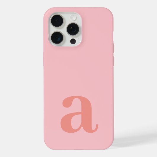 Lettre de monogramme grande rose minimaliste (Verso)