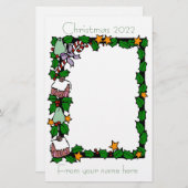 Lettre de Noël 2022 papeterie (Devant / Derrière)