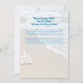 Lettre de Noël annuelle Cartes à thème côtières (Devant)