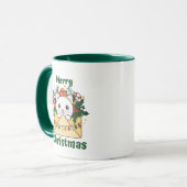 Lettre de Noël Chat Animaux d'hiver Chats Mug (Devant gauche)