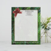 Lettre de Noël de famille, en-tête de lettre (Debout devant)