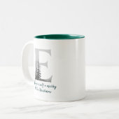 Lettre de Noël E Alphabet Café Mug (Devant gauche)