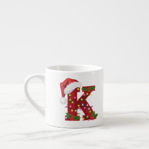 Lettre de Noël festive K Mug