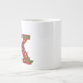 Lettre de Noël festive K Mug (Devant)