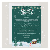Lettre de Noël personnalisée Carte de Noël