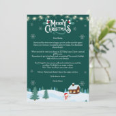 Lettre de Noël personnalisée Carte de Noël (Debout devant)