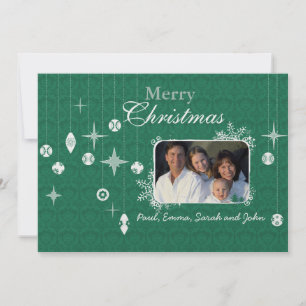 Lettre de Noël sur le dos Chandelier carte de Noël