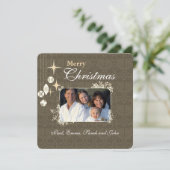 Lettre de Noël sur le dos Chandelier carte de Noël (Debout devant)