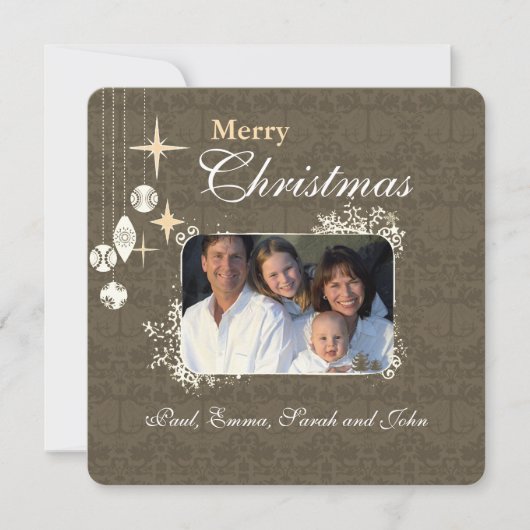 Lettre de Noël sur le dos Chandelier carte de Noël (Devant)