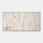 Lettre de nom personnalisée Agate Brown Cream Marb (Recto)