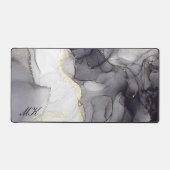 Lettre de nom personnalisée Agate Grey and Black M (Recto)