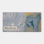 Lettre de nom personnalisée Gris et marbre (Recto)