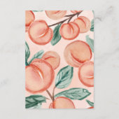 Lettre de note de Carte de remerciements Peach (Dos)