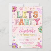 Lettre de patchs Invitation, Invitation d'annivers (Devant)