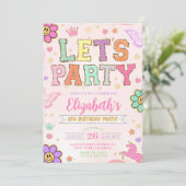 Lettre de patchs Invitation, Invitation d'annivers (Debout devant)