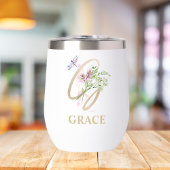 Lettre de script or G Monogramme Nom personnalisé