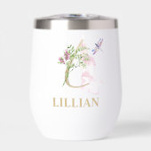 Lettre de script or L Monogramme Nom personnalisé (Avant)