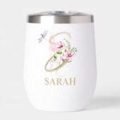 Lettre de script or S Monogramme Nom personnalisé (Avant)