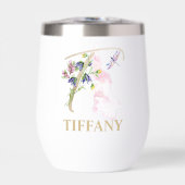 Lettre de script or T Monogramme Nom personnalisé (Avant)