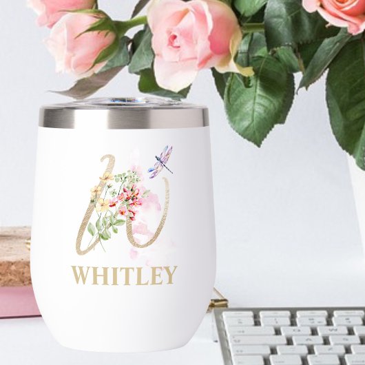 Lettre de script or W Monogramme Nom personnalisé