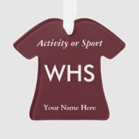Lettre de Varsity de Maroon College ou High School