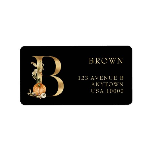 LETTRE DÉCORATIVE B avec étiquette de monogramme d (Devant)