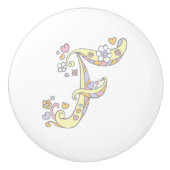 Lettre décorative F mongramme poignée poignée (Devant)