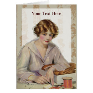 Lettre d'écriture Vintage de 1918