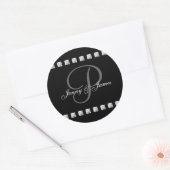 LETTRE Diamond P Noms Stickers Mariage (Enveloppe)