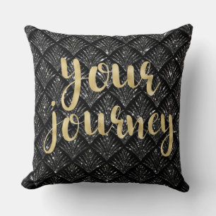LETTRE D'OR Diamant Noir Votre Coussin Voyage
