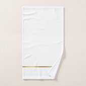 Lettre d'or monogramme de luxe M sur Blue (Serviette à main)