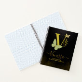 Lettre d'or V Carnet papillon (Intérieur)