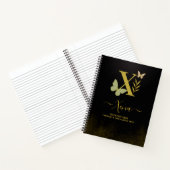Lettre d'or X Carnet papillon couverture (Intérieur)