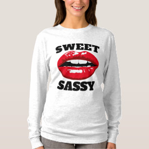 LETTRE DOUCE SASSY ROUGE LIPS Dames T-Shirts