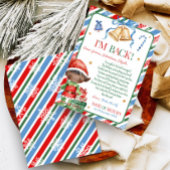 Lettre du lutin garçon de Noël Carte de lettre