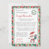 Lettre du Père Noël Invitation (Devant)