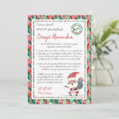 Lettre du Père Noël Invitation (Debout devant)