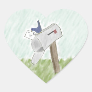 Lettre d'un Stickers Bluebird